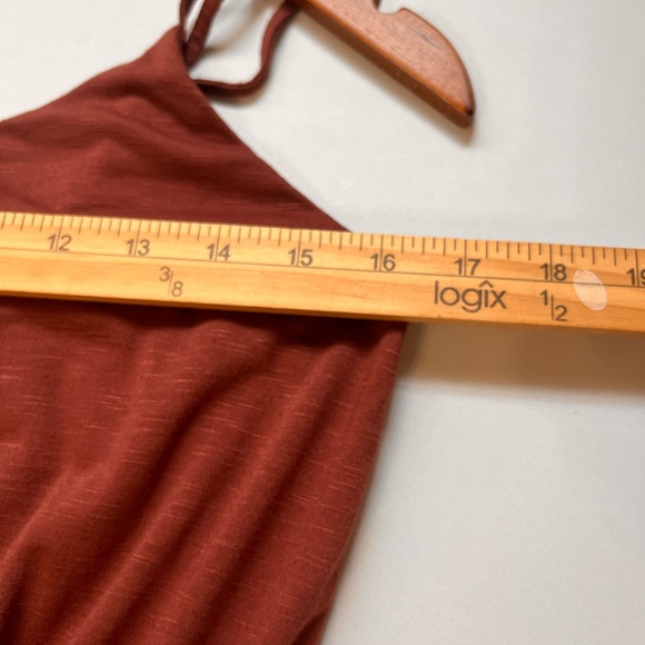 Old Navy Women's Slub Knit  Cami Strap Dress Brown Size Medium - Picture 7 of 10